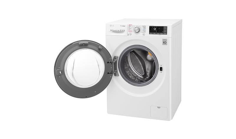 LG F4J7FH1W 9/6Kg 1400 Spin Washer Dryer - White, F4J7FH1W