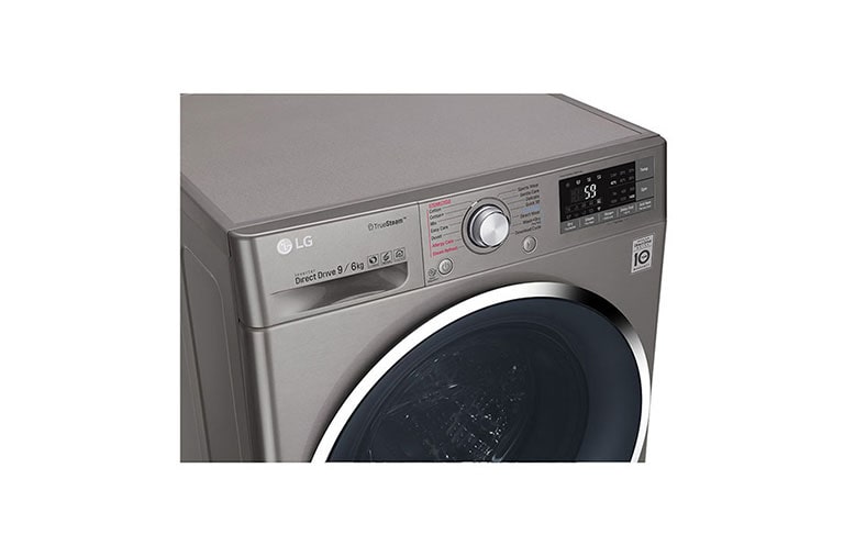 LG 9/6 KG Smart Eco Hybrid™ Washer™ Dryer with True Steam™ technology, F4J8FH2S