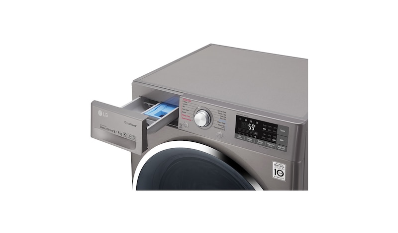 LG 9/6 KG Smart Eco Hybrid™ Washer™ Dryer with True Steam™ technology, F4J8FH2S