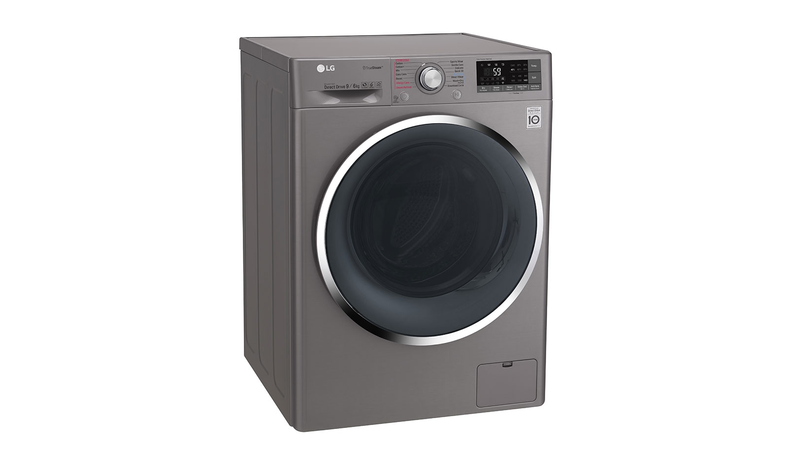 LG 9/6 KG Smart Eco Hybrid™ Washer™ Dryer with True Steam™ technology, F4J8FH2S