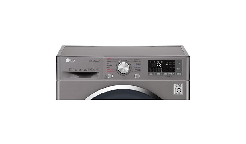 LG 9/6 KG Smart Eco Hybrid™ Washer™ Dryer with True Steam™ technology, F4J8FH2S