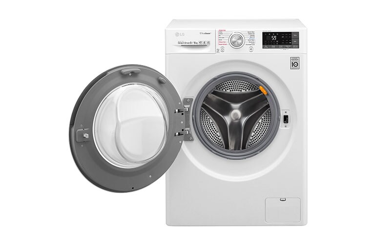 LG 9/6 KG Smart Eco Hybrid™ Washer™ Dryer with True Steam™ technology, F4J8FH2W