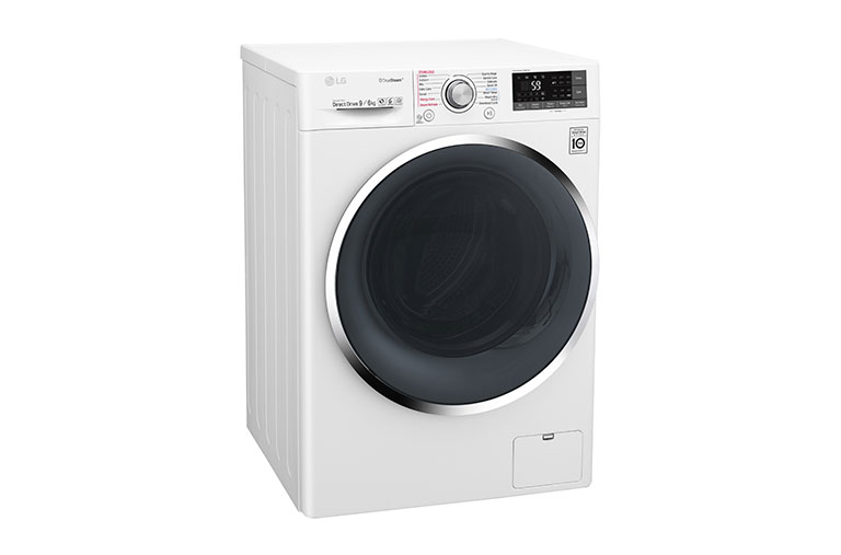LG 9/6 KG Smart Eco Hybrid™ Washer™ Dryer with True Steam™ technology, F4J8FH2W