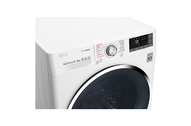 LG 9/6 KG Smart Eco Hybrid™ Washer™ Dryer with True Steam™ technology, F4J8FH2W