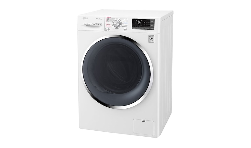 LG 9/6 KG Smart Eco Hybrid™ Washer™ Dryer with True Steam™ technology, F4J8FH2W