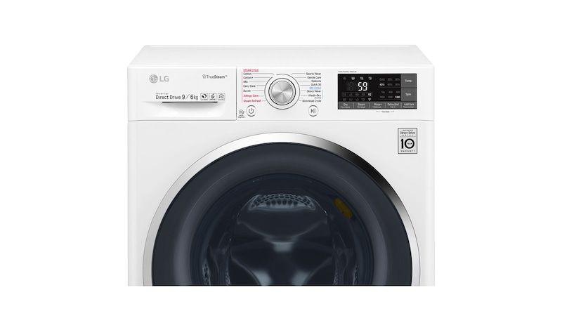 LG 9/6 KG Smart Eco Hybrid™ Washer™ Dryer with True Steam™ technology, F4J8FH2W