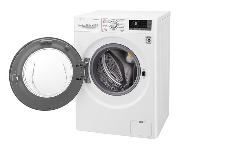 LG 10.5/7 KG Smart Eco Hybrid™ Washer Dryer with True Steam™ technology, F4J8JH2W