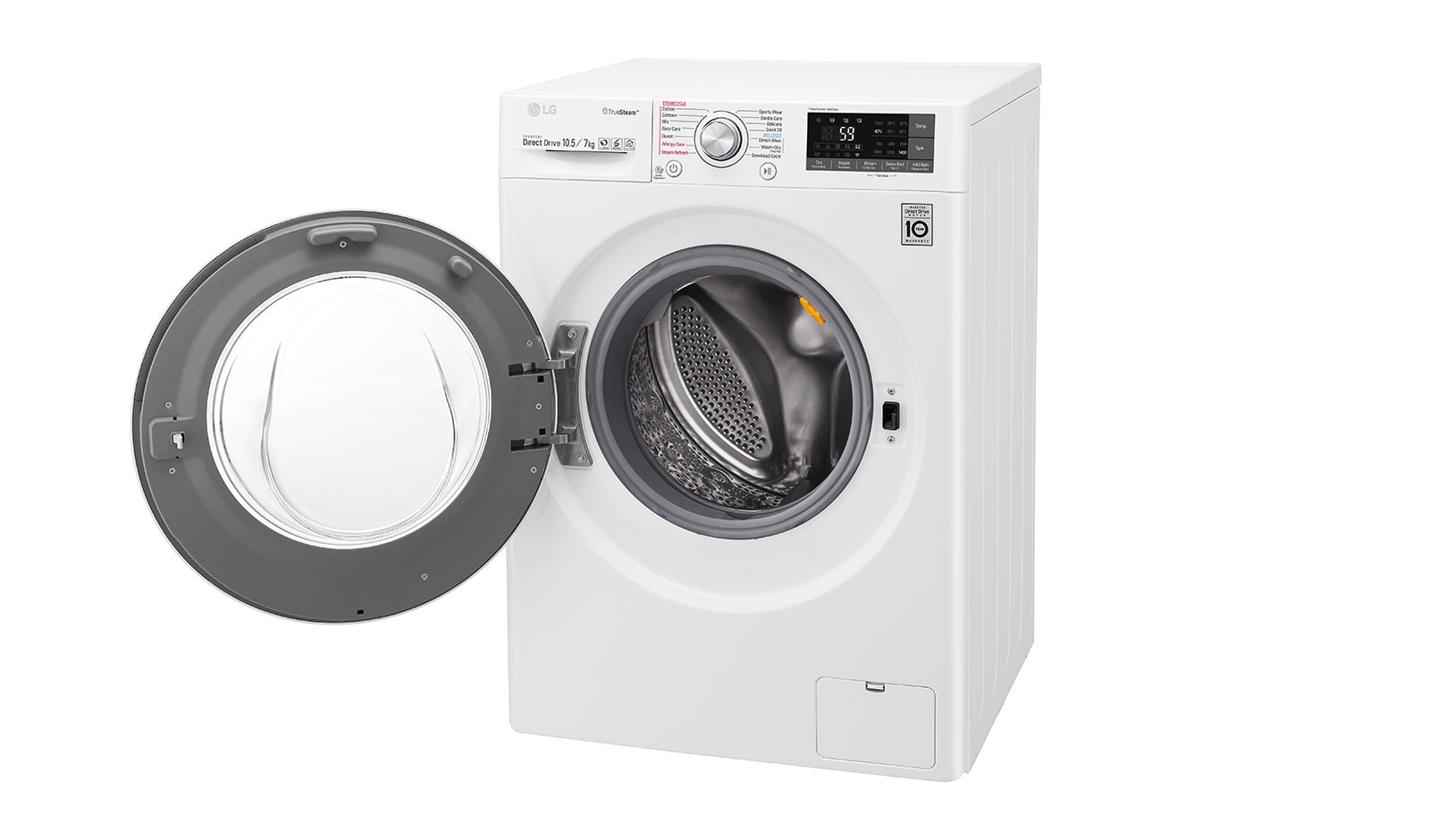 LG 10.5/7 KG Smart Eco Hybrid™ Washer Dryer with True Steam™ technology, F4J8JH2W
