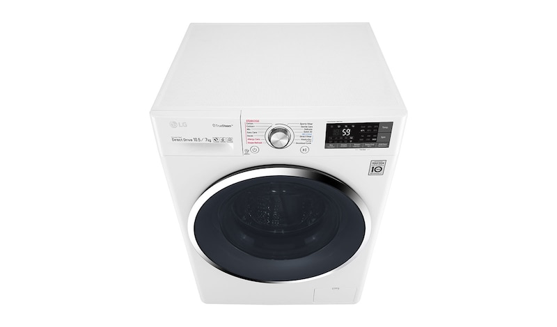 LG 10.5/7 KG Smart Eco Hybrid™ Washer Dryer with True Steam™ technology, F4J8JH2W
