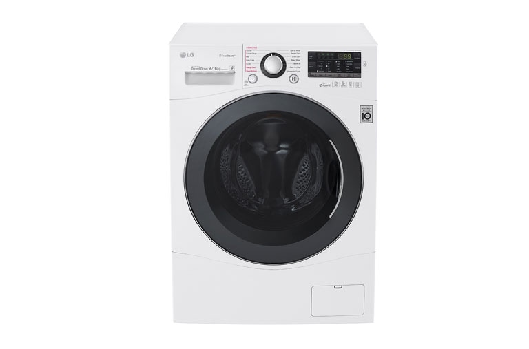 LG 9KG/6KG Eco Hybrid Washer Dryer with TRUESTEAM™ and 6 Motion DD, FH4A8FDH2N