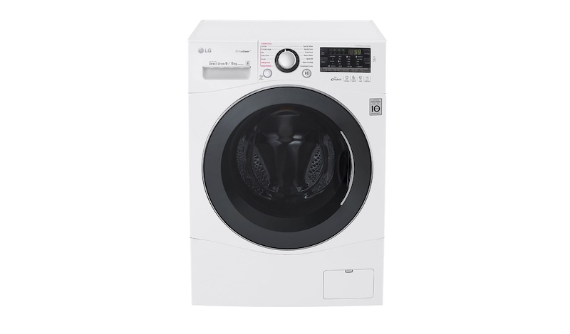 LG 9KG/6KG Eco Hybrid Washer Dryer with TRUESTEAM™ and 6 Motion DD, FH4A8FDH2N