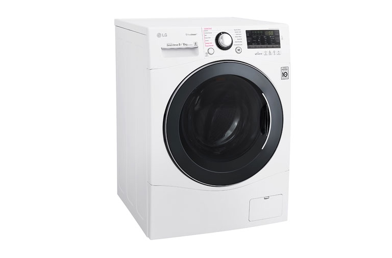 LG 9KG/6KG Eco Hybrid Washer Dryer with TRUESTEAM™ and 6 Motion DD, FH4A8FDH2N