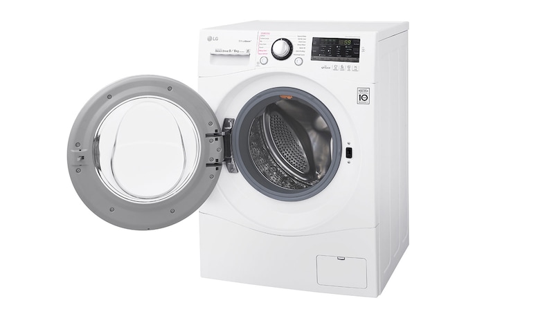 LG 9KG/6KG Eco Hybrid Washer Dryer with TRUESTEAM™ and 6 Motion DD, FH4A8FDH2N
