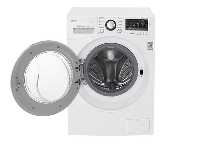 LG 9KG/6KG Eco Hybrid Washer Dryer with TRUESTEAM™ and 6 Motion DD, FH4A8FDH2N