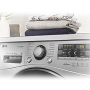 LG 8/5 KG Eco Hybrid™ Washer Dryer with True Steam™ technology and Smart ThinQ™ connectivity, FH4A8TDH4N