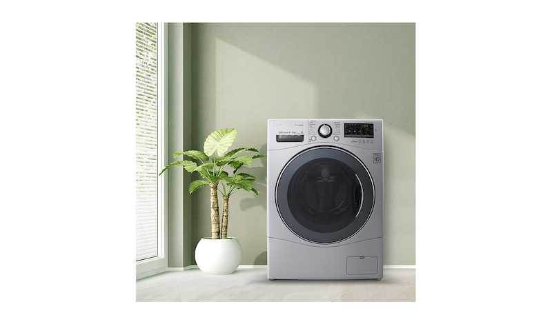 LG 8/5 KG Eco Hybrid™ Washer Dryer with True Steam™ technology and Smart ThinQ™ connectivity, FH4A8TDH4N