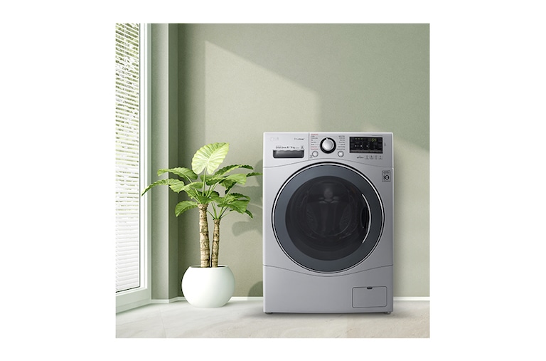 LG 8/5 KG Eco Hybrid™ Washer Dryer with True Steam™ technology and Smart ThinQ™ connectivity, FH4A8TDH4N