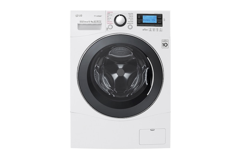 LG 12/8 KG Eco Hybrid™ Washer Dryer with True Steam™ technology and Smart ThinQ™ connectivity, FH695BDH2N