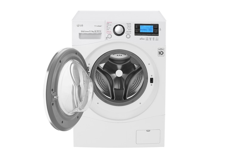 LG 12/8 KG Eco Hybrid™ Washer Dryer with True Steam™ technology and Smart ThinQ™ connectivity, FH695BDH2N