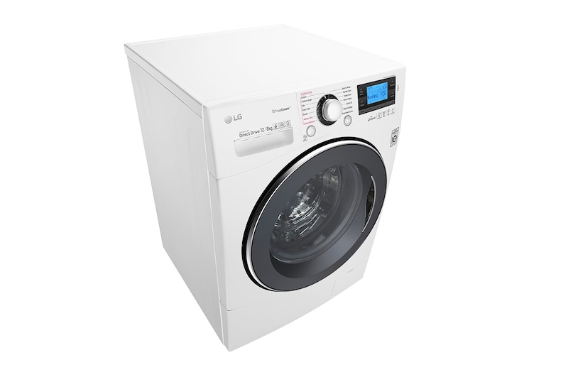 LG 12/8 KG Eco Hybrid™ Washer Dryer with True Steam™ technology and Smart ThinQ™ connectivity, FH695BDH2N