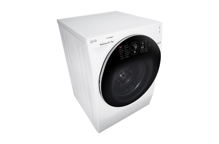 LG TrueSteam™ FH6G1BCH2N 12/8Kg 1600 Spin Washer Dryer - White, FH6G1BCH2N
