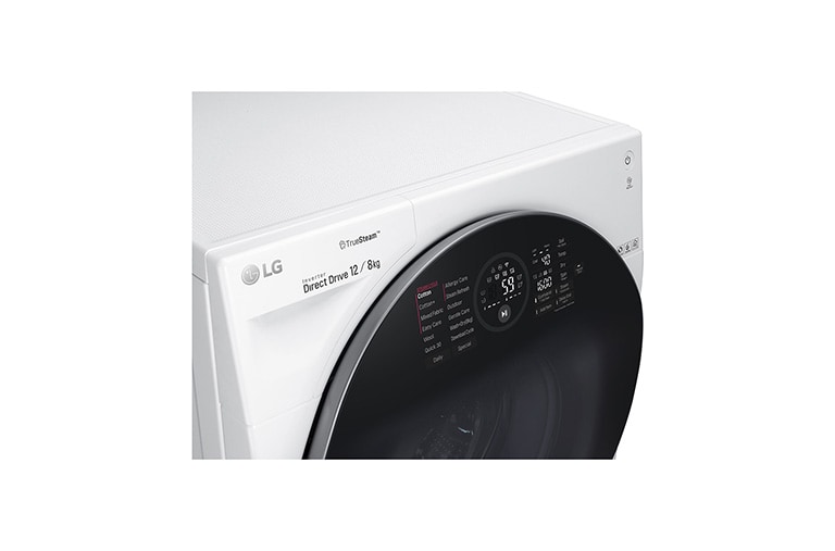 LG TrueSteam™ FH6G1BCH2N 12/8Kg 1600 Spin Washer Dryer - White, FH6G1BCH2N