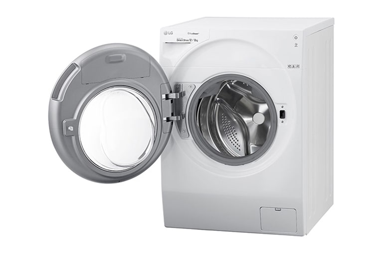 LG TrueSteam™ FH6G1BCH2N 12/8Kg 1600 Spin Washer Dryer - White, FH6G1BCH2N