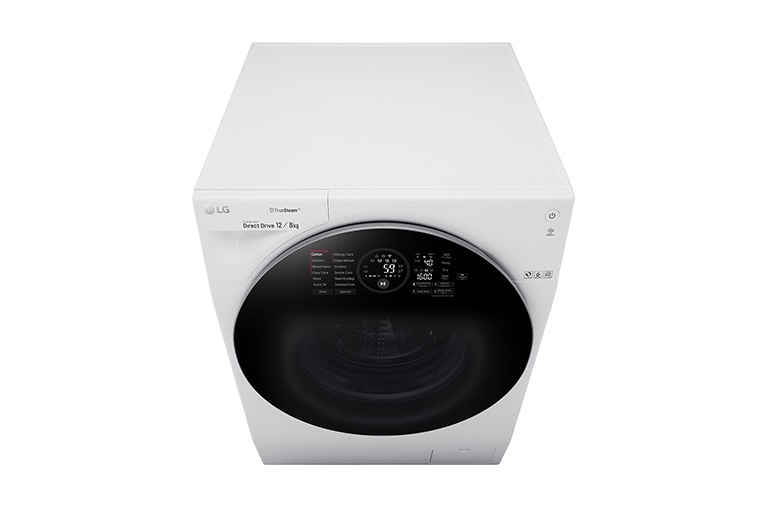 LG TrueSteam™ FH6G1BCH2N 12/8Kg 1600 Spin Washer Dryer - White, FH6G1BCH2N