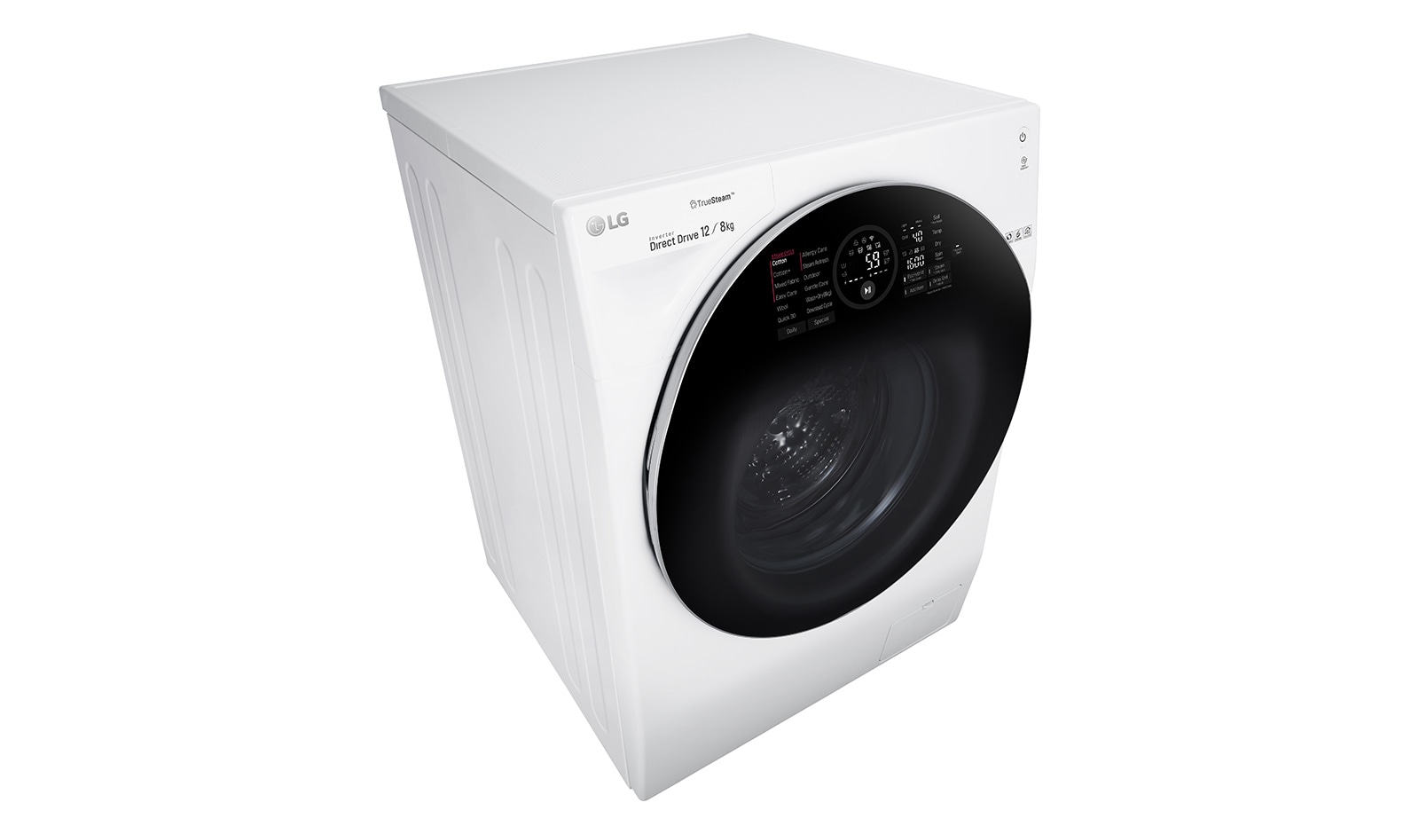 LG TrueSteam™ FH6G1BCH2N 12/8Kg 1600 Spin Washer Dryer - White, FH6G1BCH2N