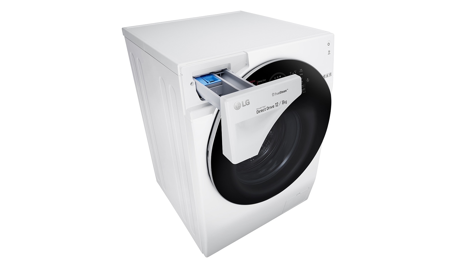 LG TrueSteam™ FH6G1BCH2N 12/8Kg 1600 Spin Washer Dryer - White, FH6G1BCH2N