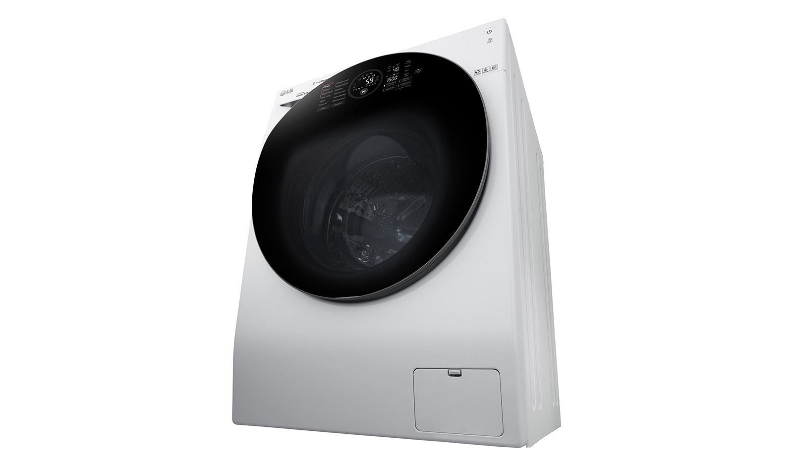 LG TrueSteam™ FH6G1BCH2N 12/8Kg 1600 Spin Washer Dryer - White, FH6G1BCH2N