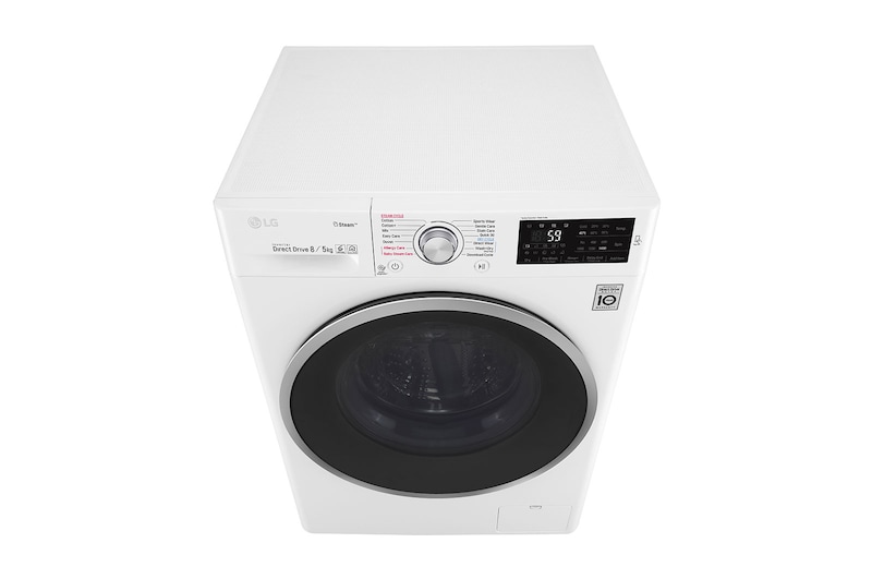 LG Steam™ FWJ685WS 8/5Kg 1400 Spin Washer Dryer – White, FWJ685WS