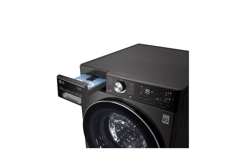 LG 10.5/7kg Washer Dryer LG Turbowash360™, Black Steel, FWV1117BTSA