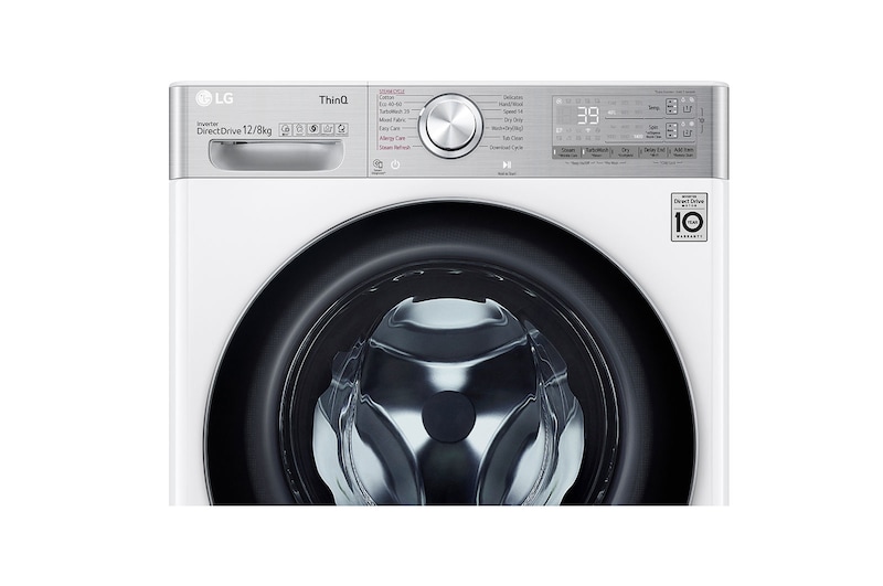 LG 12/8kg Washer Dryer LG Turbowash360™, White, FWV1128WTSA