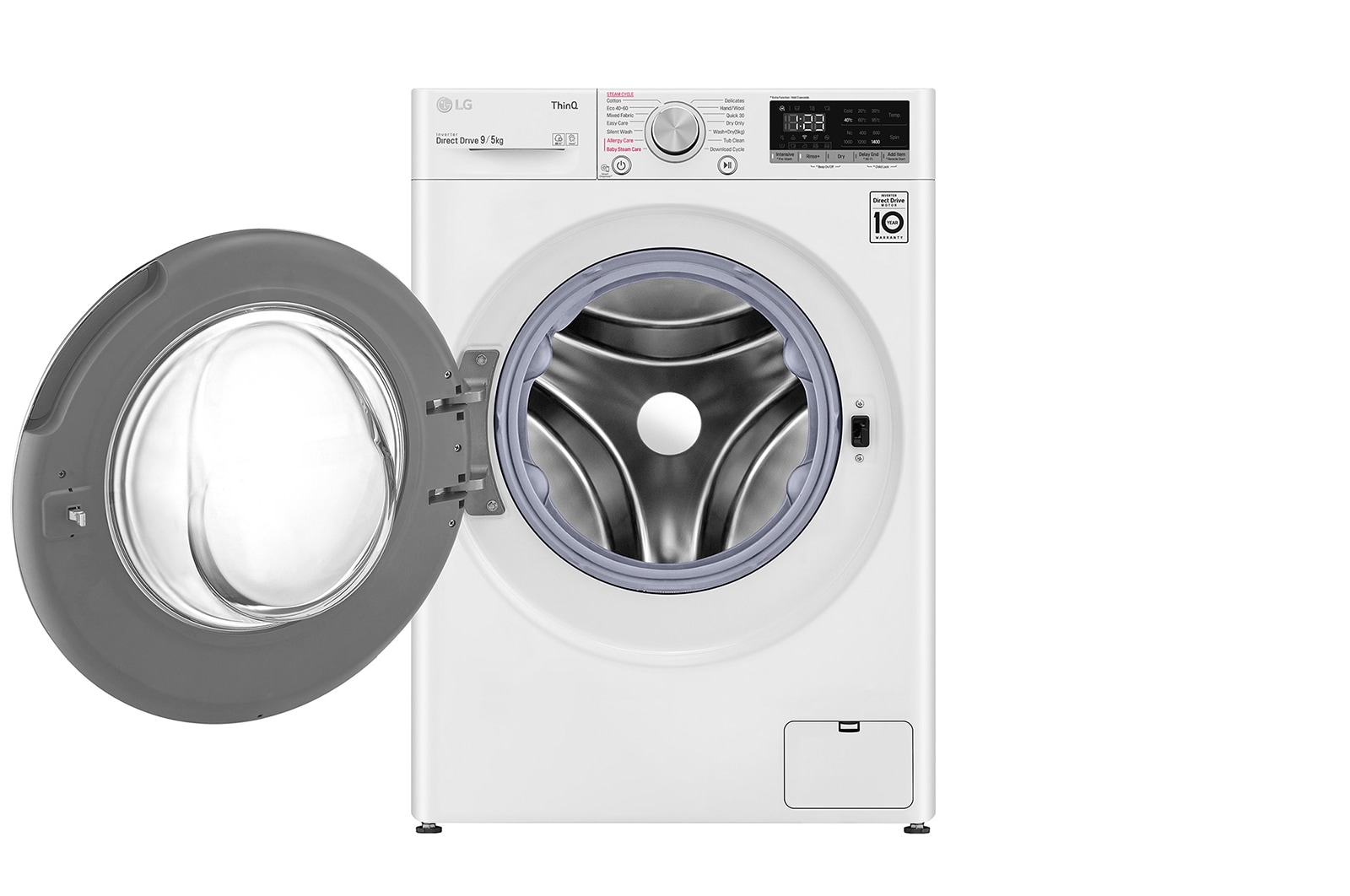 LG AIDD™ FWV595WSE 9kg / 5kg, 1400rpm Washer Dryer - White, FWV595WSE