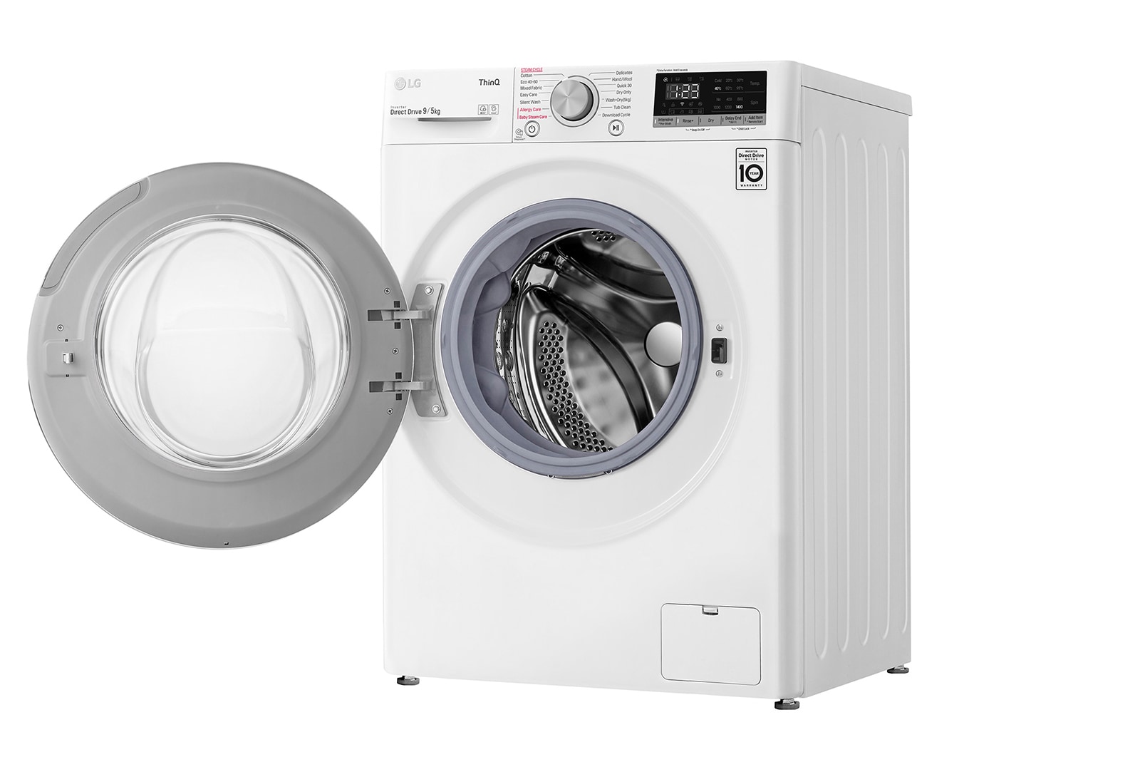 LG AIDD™ FWV595WSE 9kg / 5kg, 1400rpm Washer Dryer - White, FWV595WSE