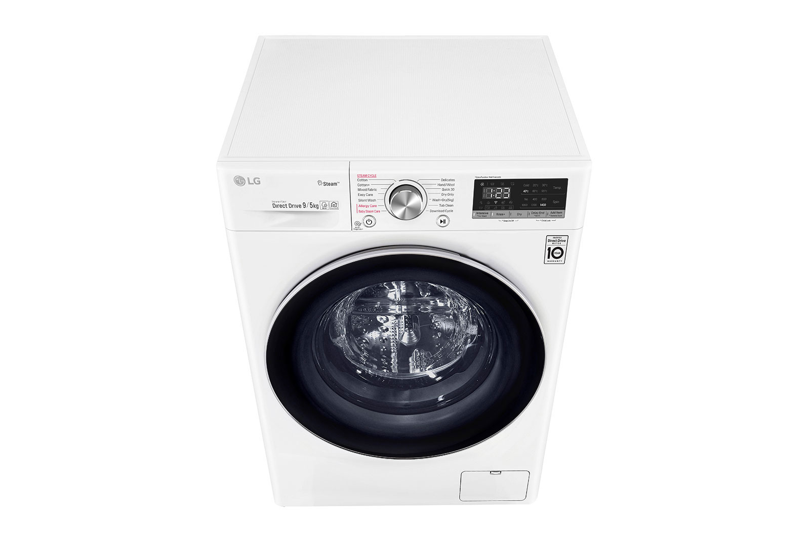 LG AIDD™ FWV595WS 9/5Kg 1400 Spin Washer Dryer – White, FWV595WS