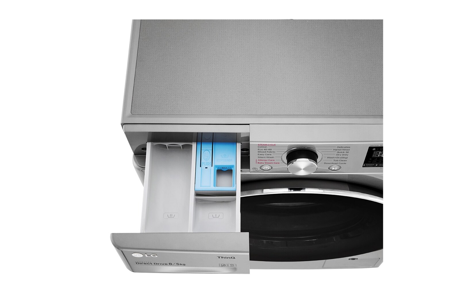 LG Steam FWV685SSE 8kg 5kg 1400rpm Washer Dryer Graphite FWV685SSE LG UK
