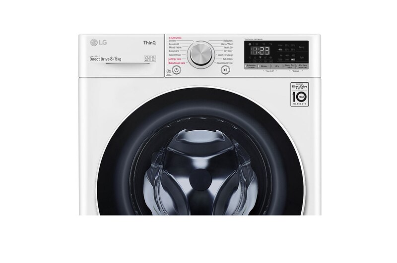 LG Steam™ FWV685WSE 8kg / 5kg, 1400rpm Washer Dryer - White, FWV685WSE