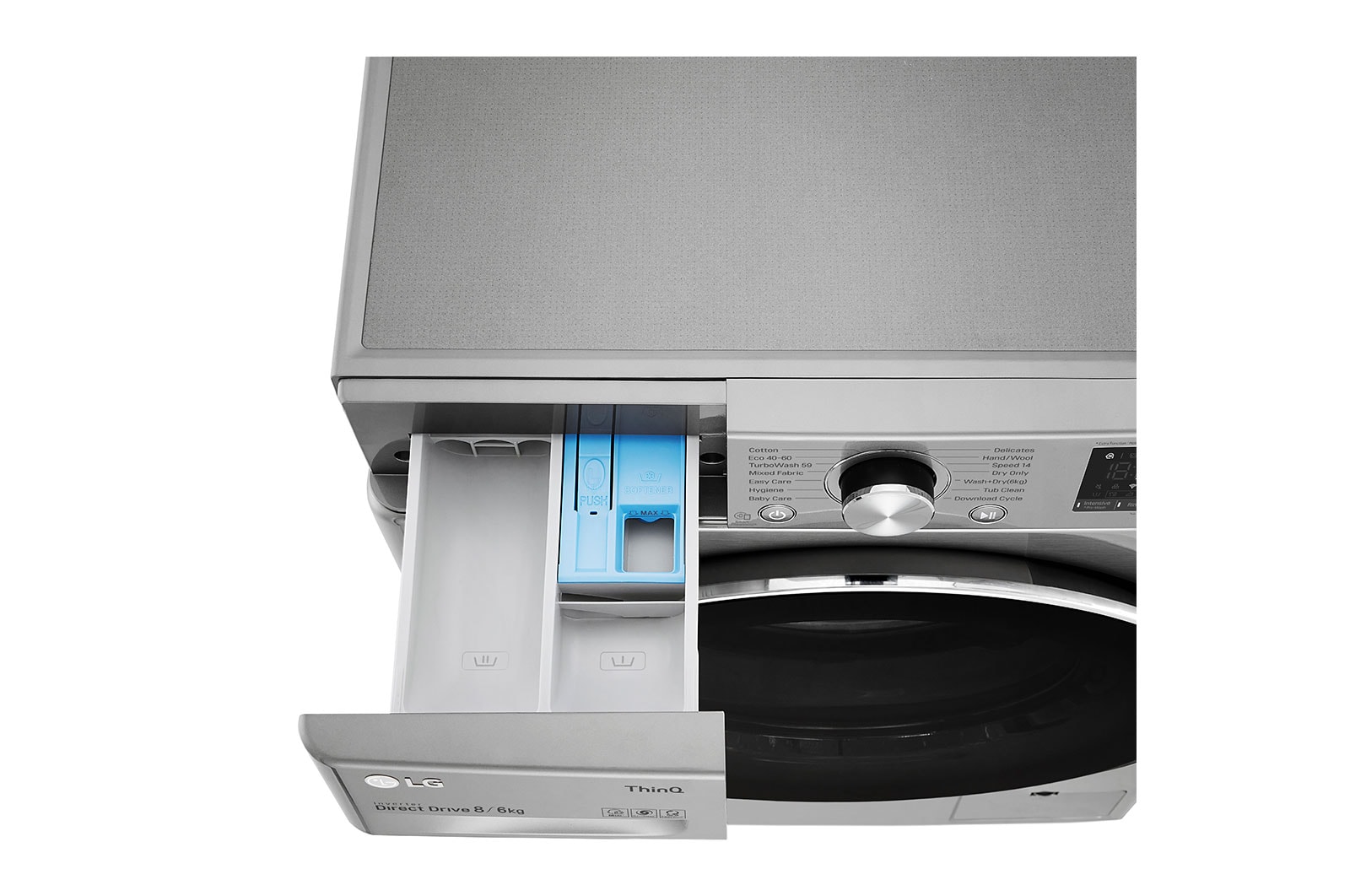 LG 8/6kg Washer Dryer Graphite LG Turbowash™, FWV686STE