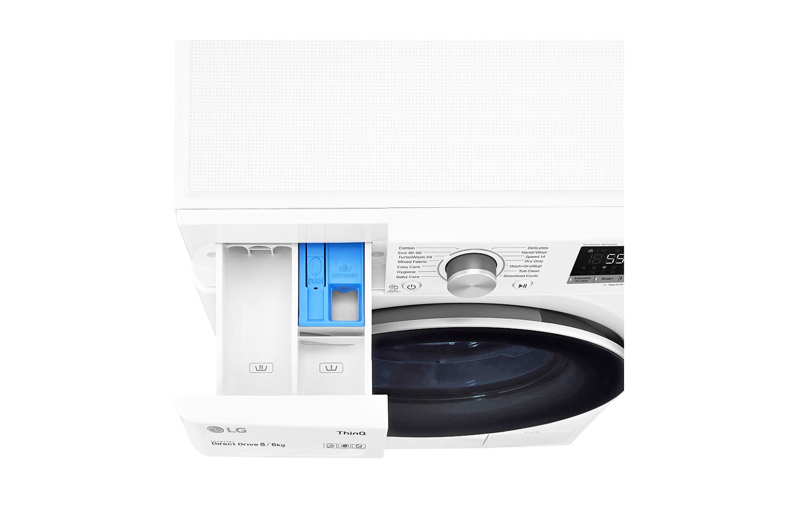 LG 8/6kg Washer Dryer White LG Turbowash™, FWV686WTE