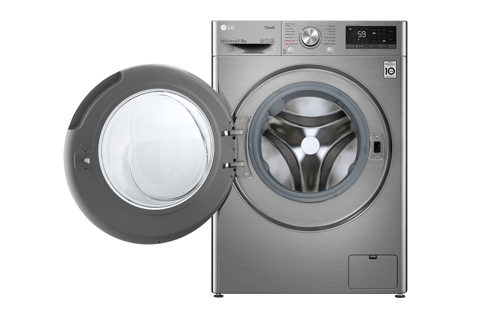 LG 9/6kg Washer Dryer Graphite Steam™, FWV696SSE