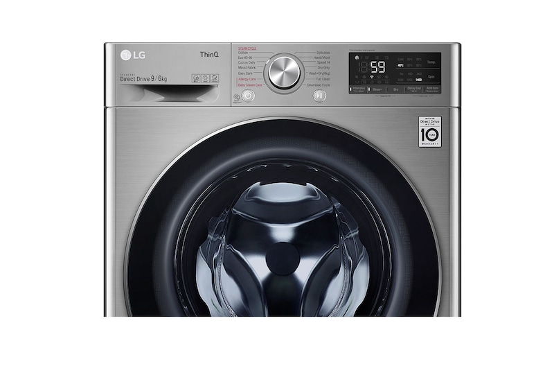LG 9/6kg Washer Dryer Steam™, Graphite, FWV696SSE