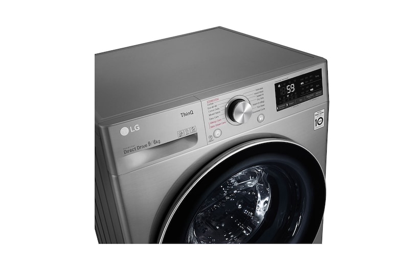 LG 9/6kg Washer Dryer Steam™, Graphite, FWV696SSE