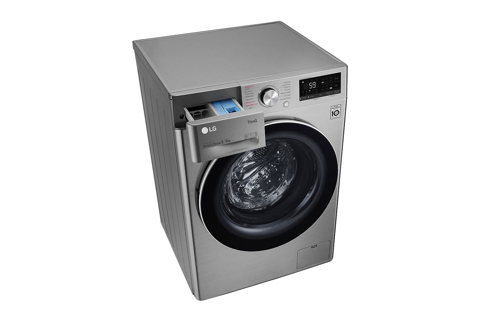 LG 9/6kg Washer Dryer Graphite Steam™, FWV696SSE