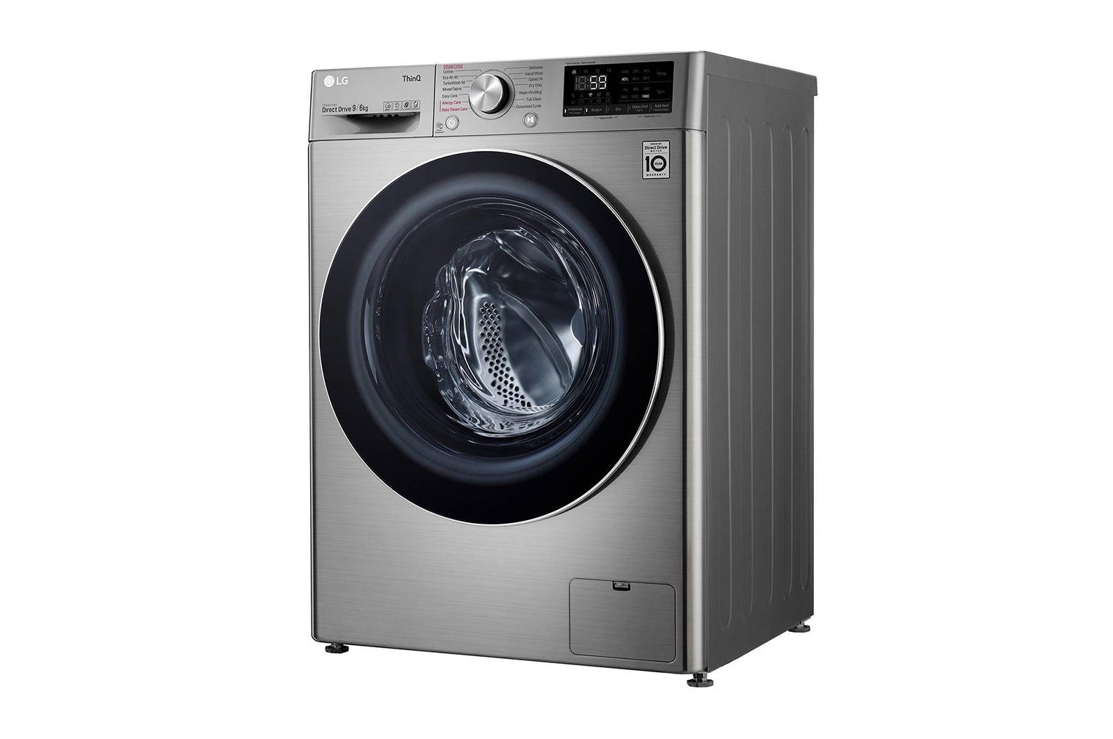 LG 9/6kg Washer Dryer Graphite LG Turbowash™, FWV796STSE