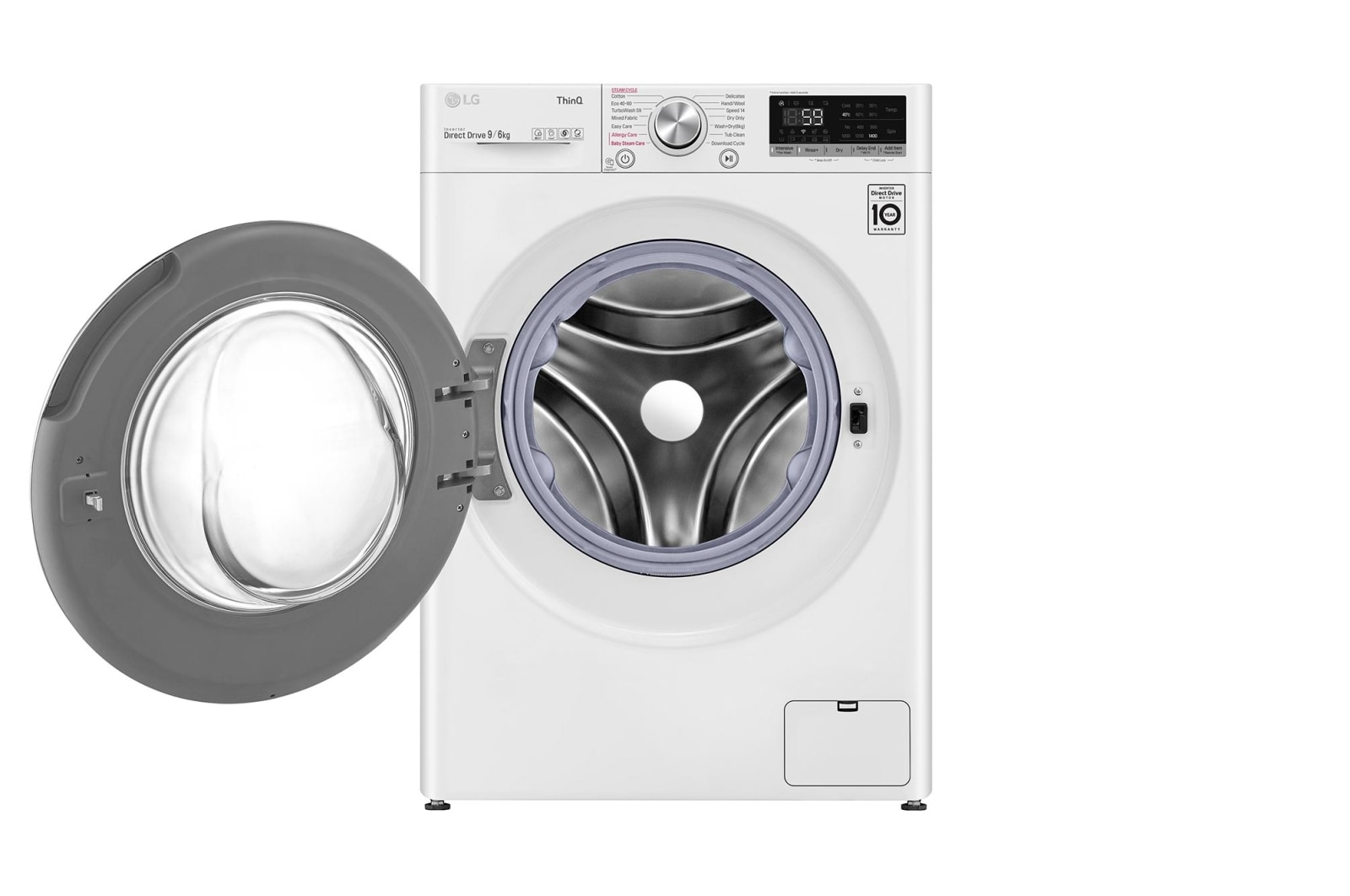 LG 9/6kg Washer Dryer White LG Turbowash™, FWV796WTSE