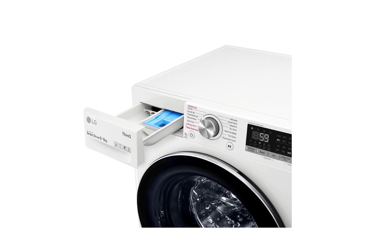 LG 9/6kg Washer Dryer White LG Turbowash™, FWV796WTSE