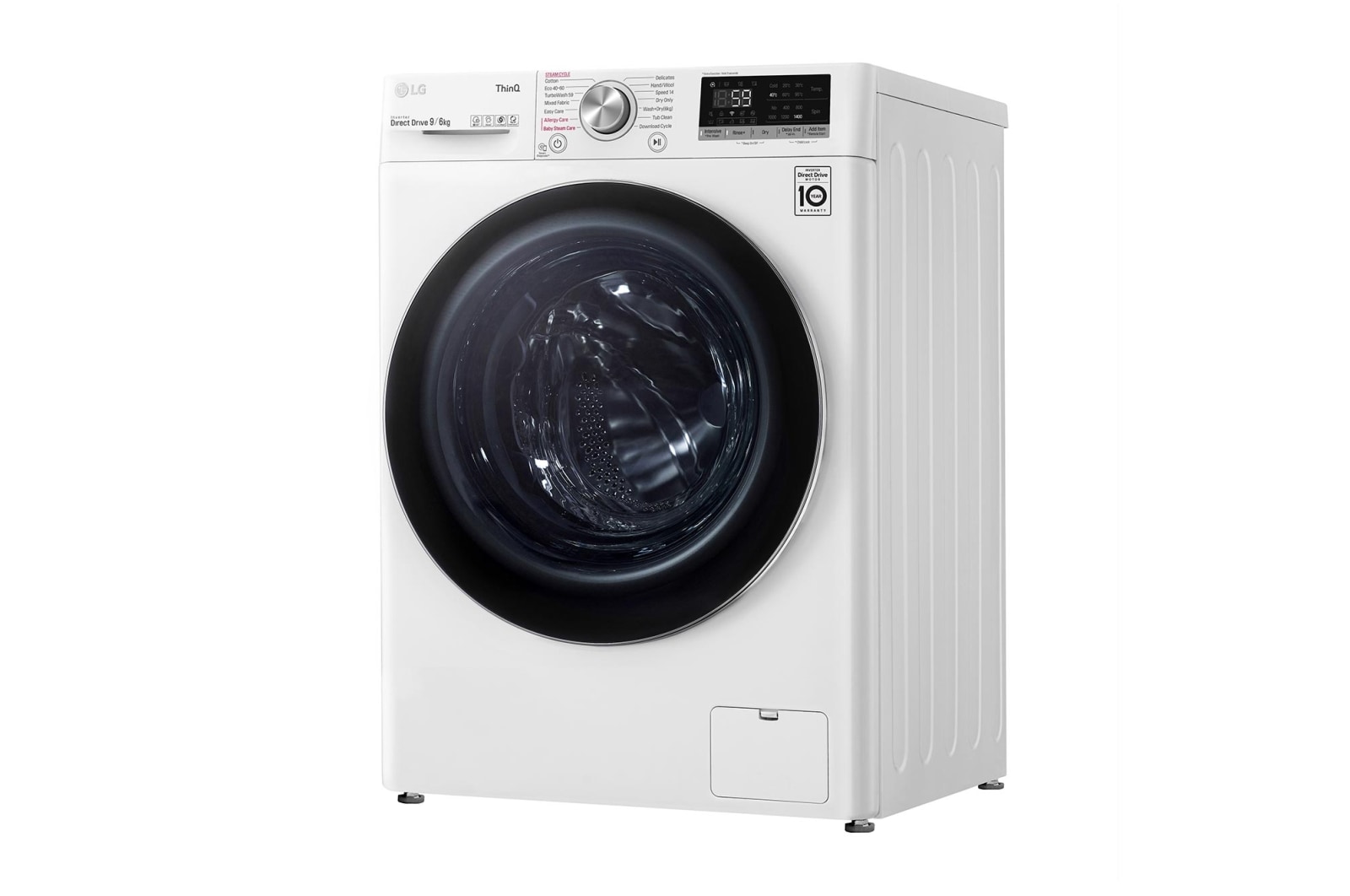 LG 9/6kg Washer Dryer White LG Turbowash™, FWV796WTSE