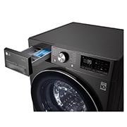 LG Turbowash360™ | 10.5kg / 7kg | Washer Dryer | 1400rpm | Black Steel, FWV917BTSE